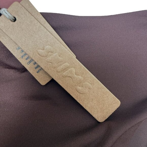 SKIMS Two Piece Swimsuit Plus Size 2X Brown Tank Bikini Top w/ Bottoms NWT - Picture 14 of 14